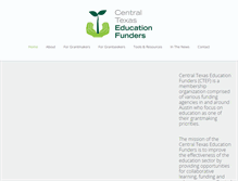 Tablet Screenshot of centraltexasedfunders.org